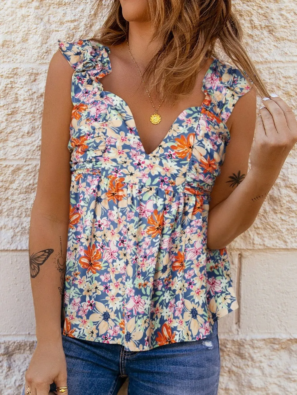 Alluring Floral Top