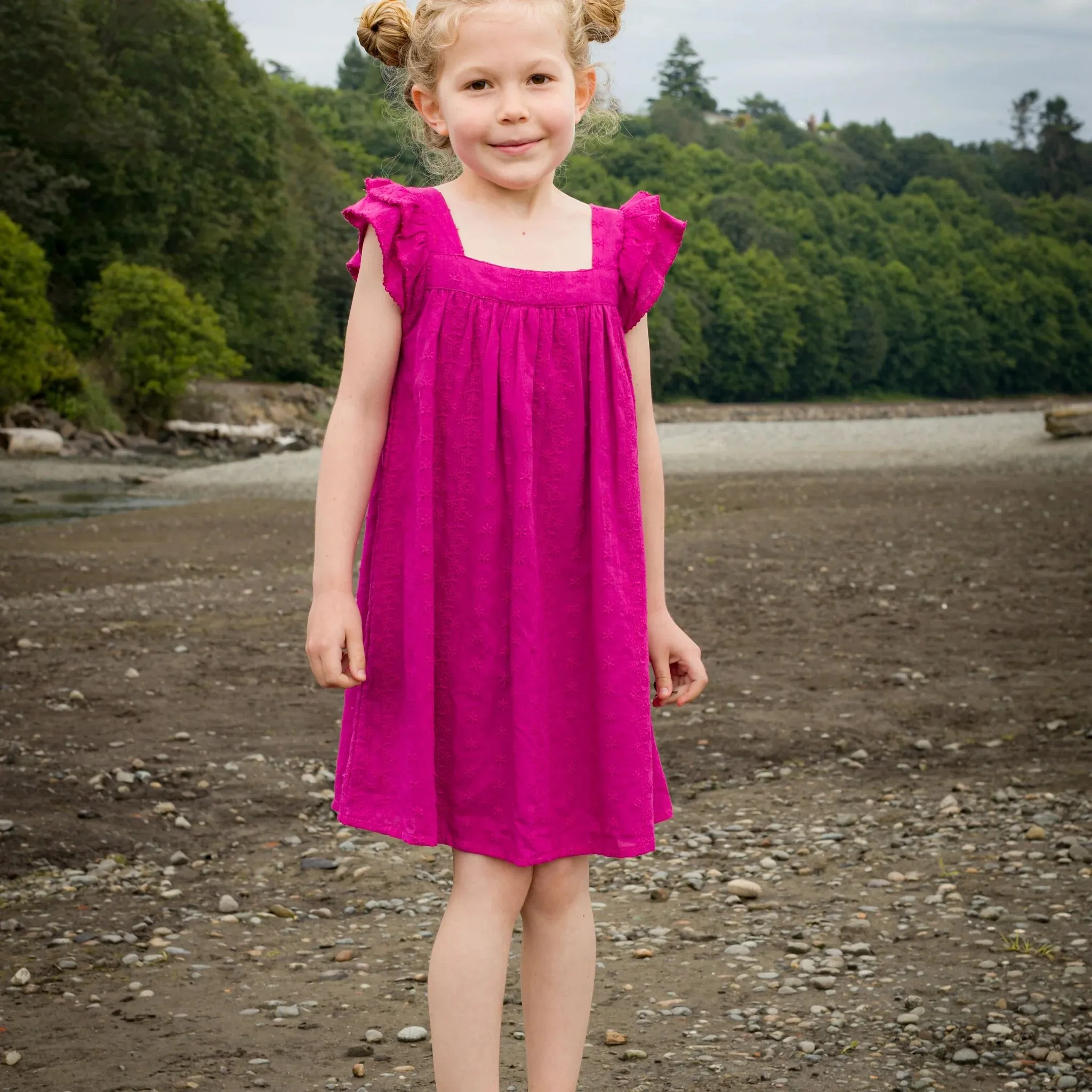 Beet World Everly Dress - Vivacious Pink