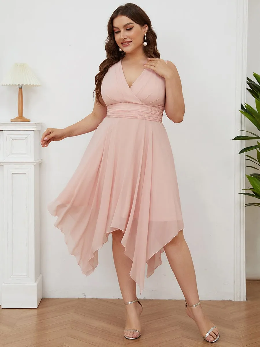Breathtaking Burgundy Chiffon Dress for Bridesmaids