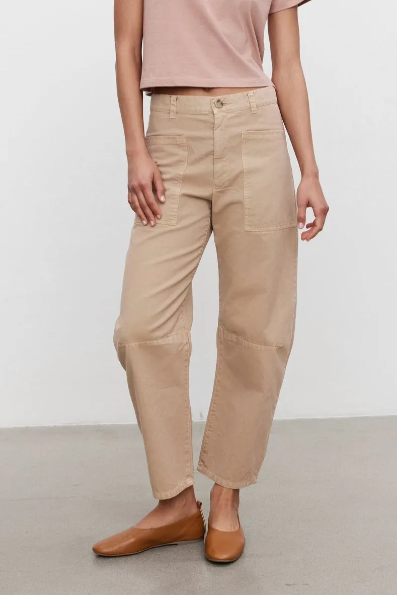 BRYLIE SANDED TWILL UTILITY PANT