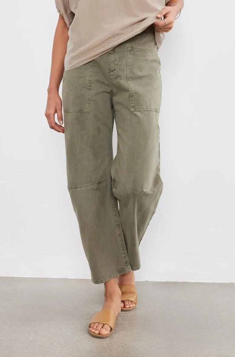BRYLIE SANDED TWILL UTILITY PANT