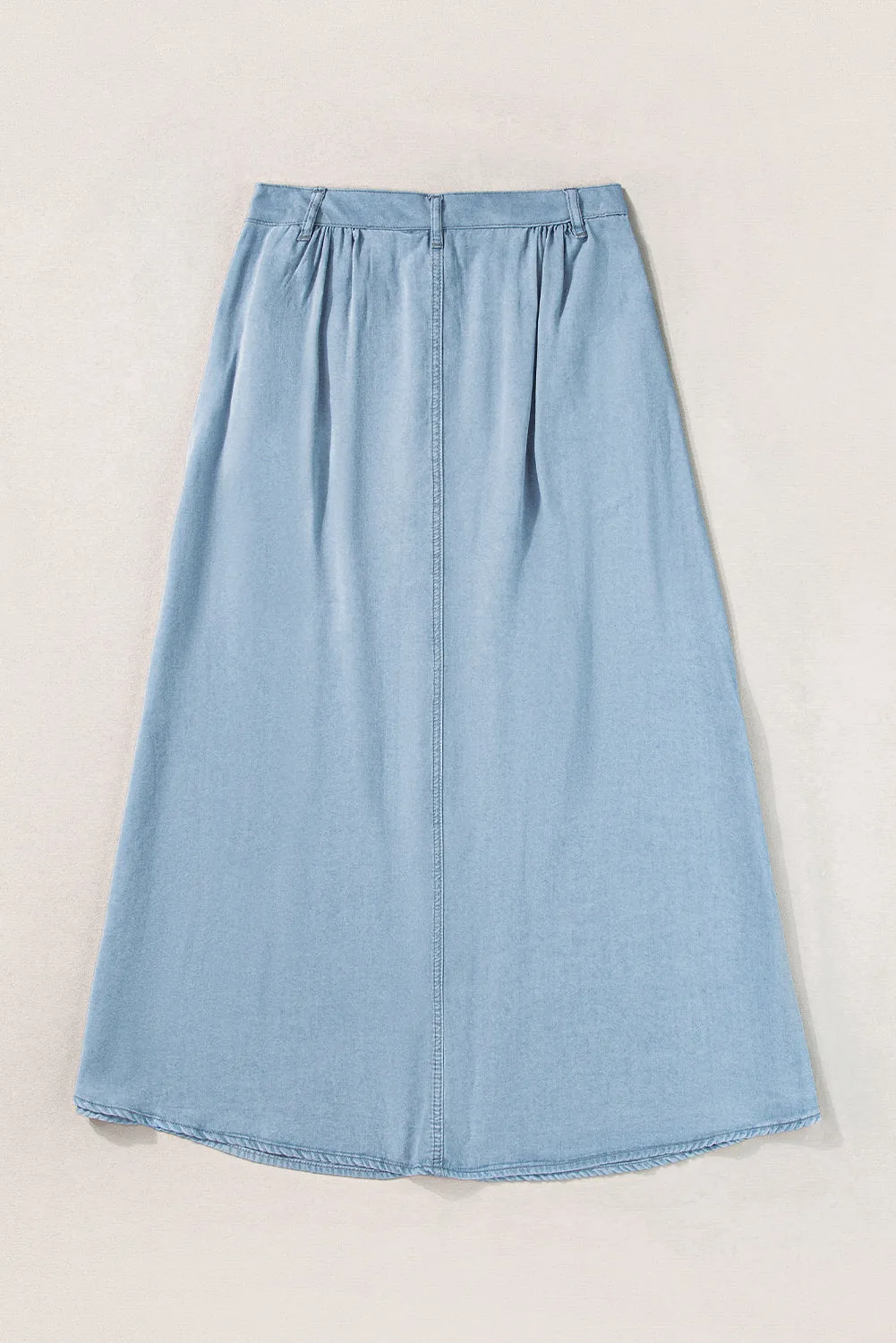 Buttoned Cotton Skirt
