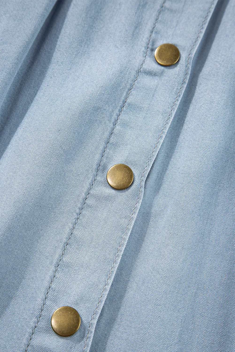 Buttoned Cotton Skirt