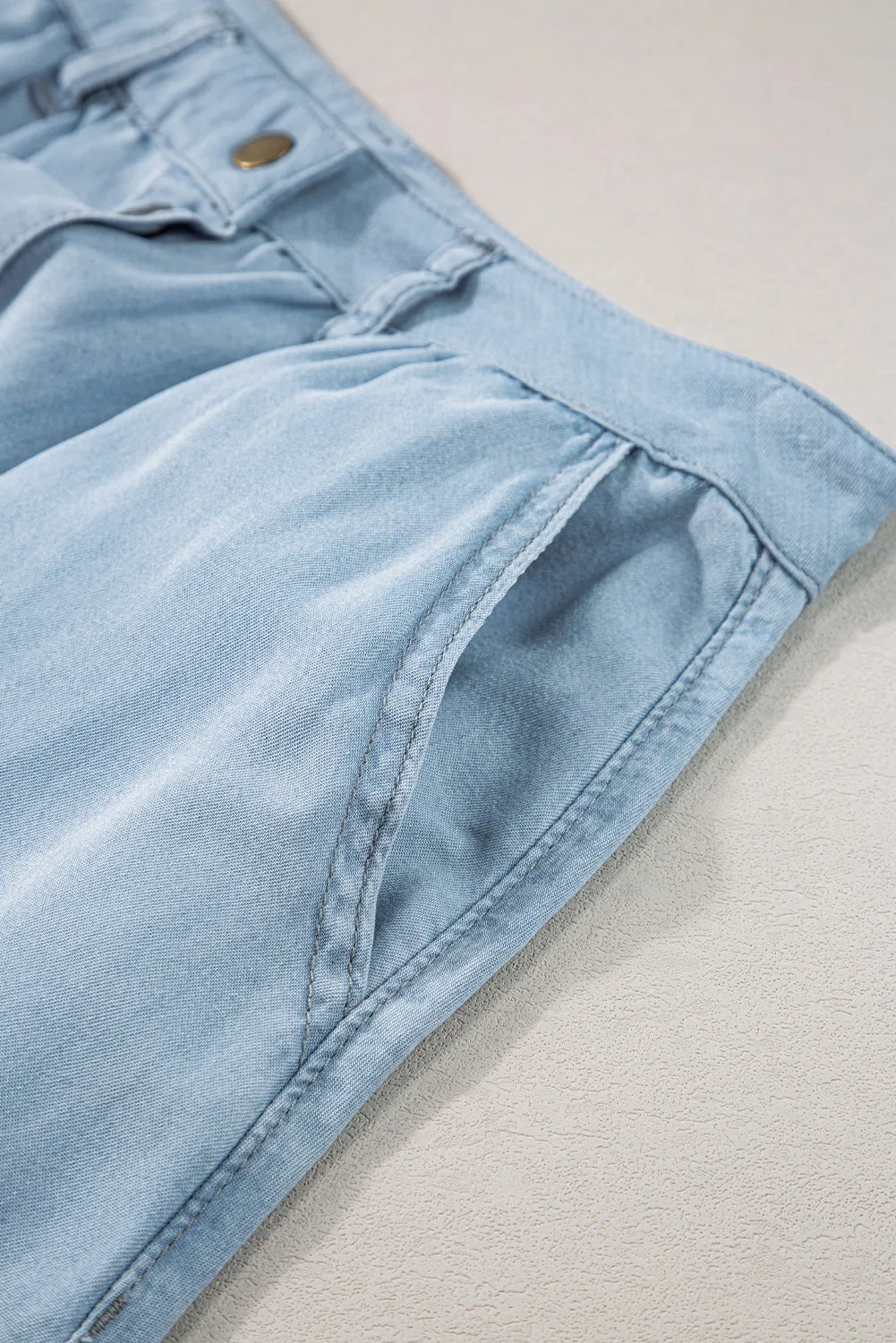 Buttoned Cotton Skirt