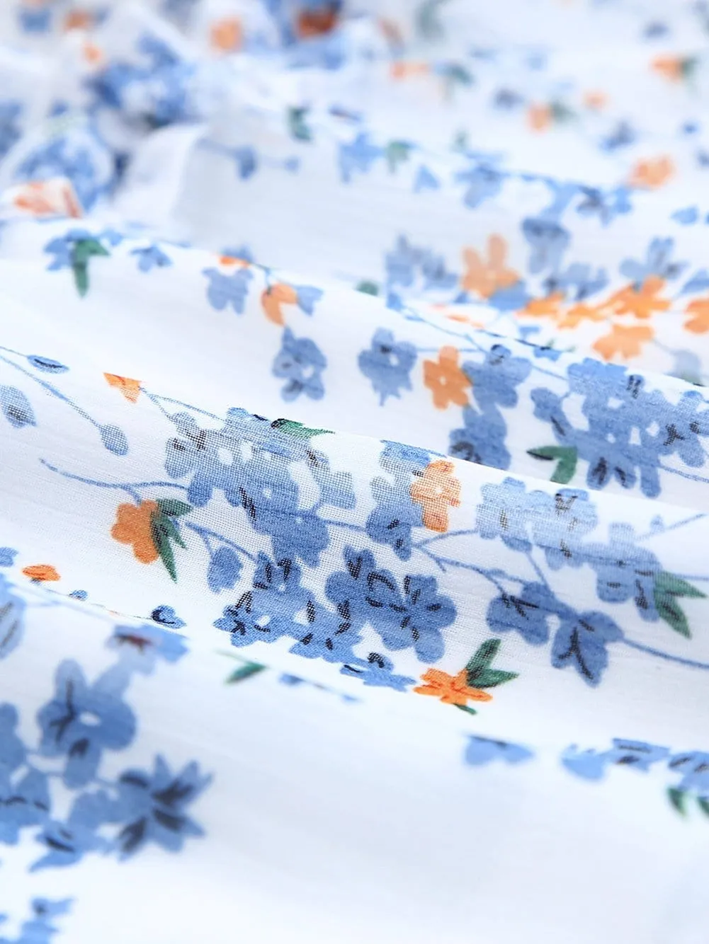 Casual Long Sleeve Floral Dress