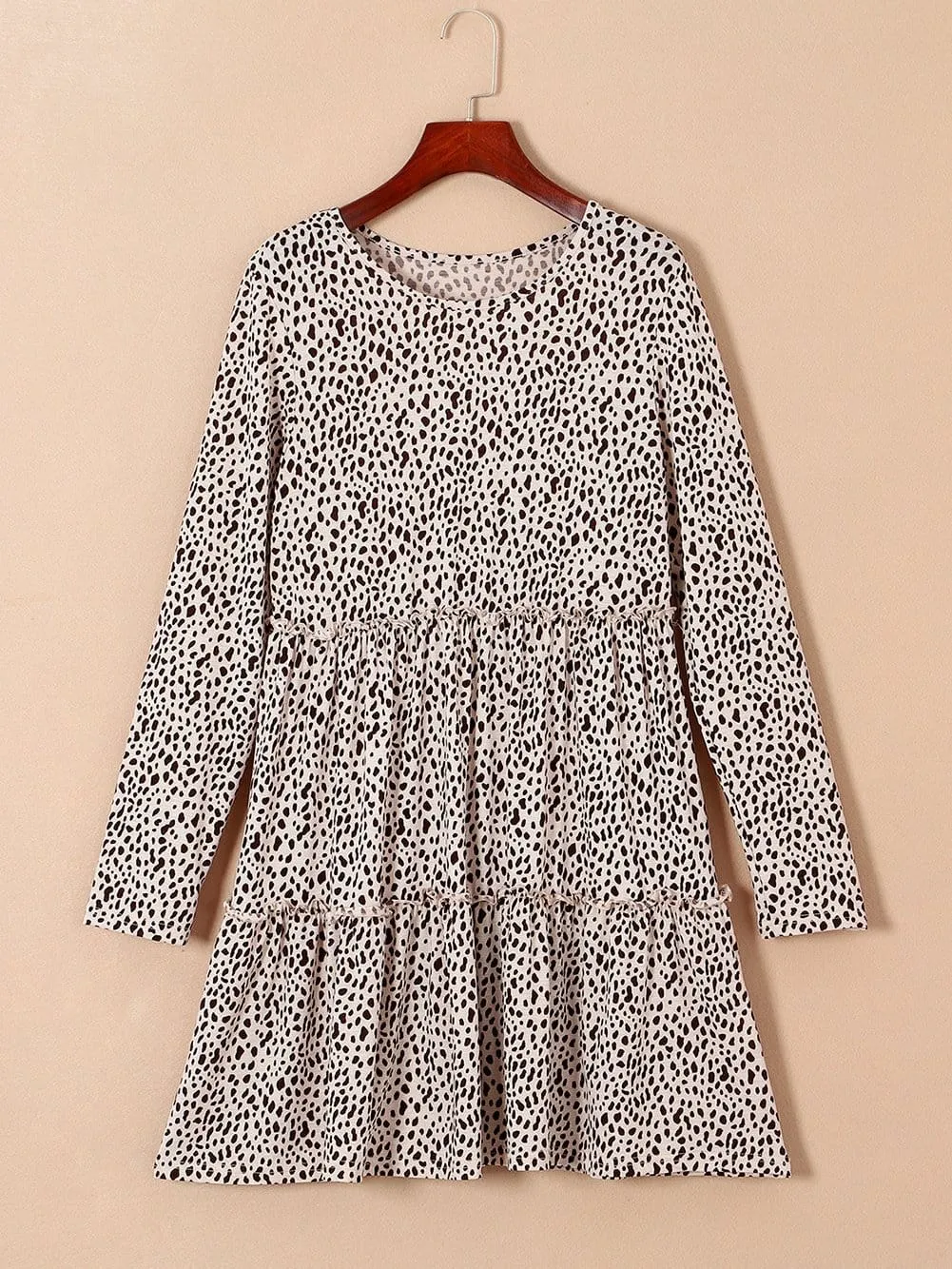 Casual Long Sleeve Floral Dress
