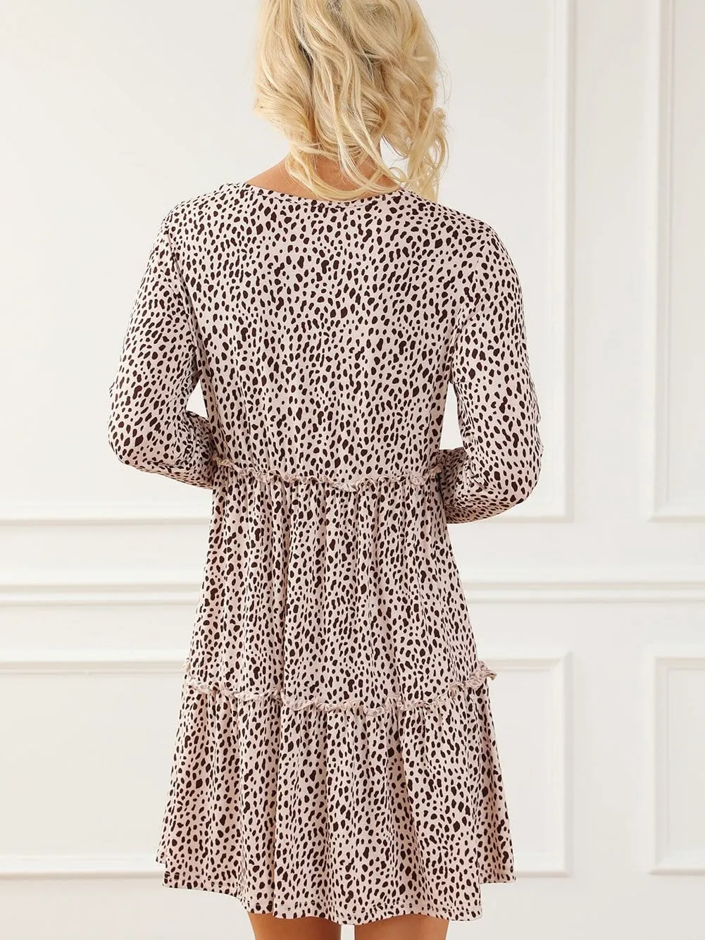 Casual Long Sleeve Floral Dress