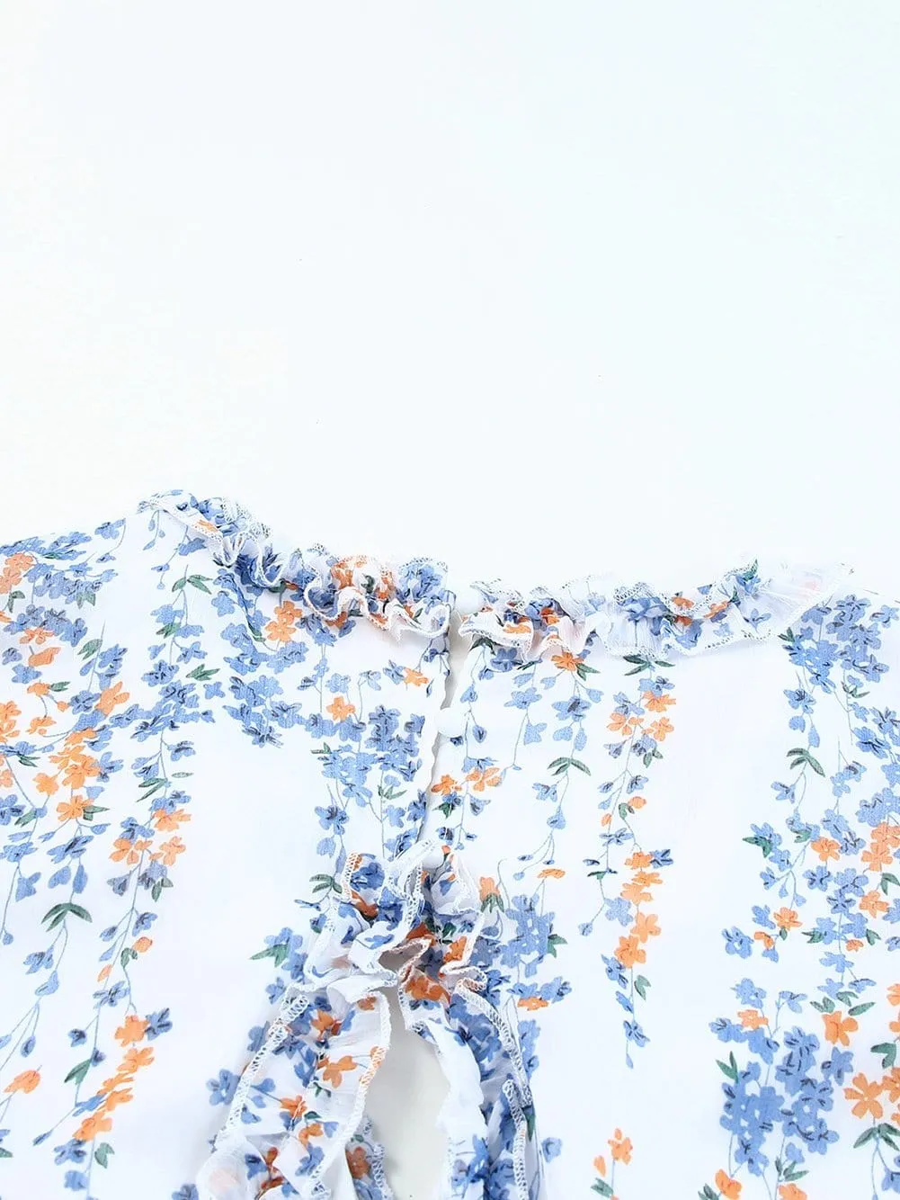 Casual Long Sleeve Floral Dress