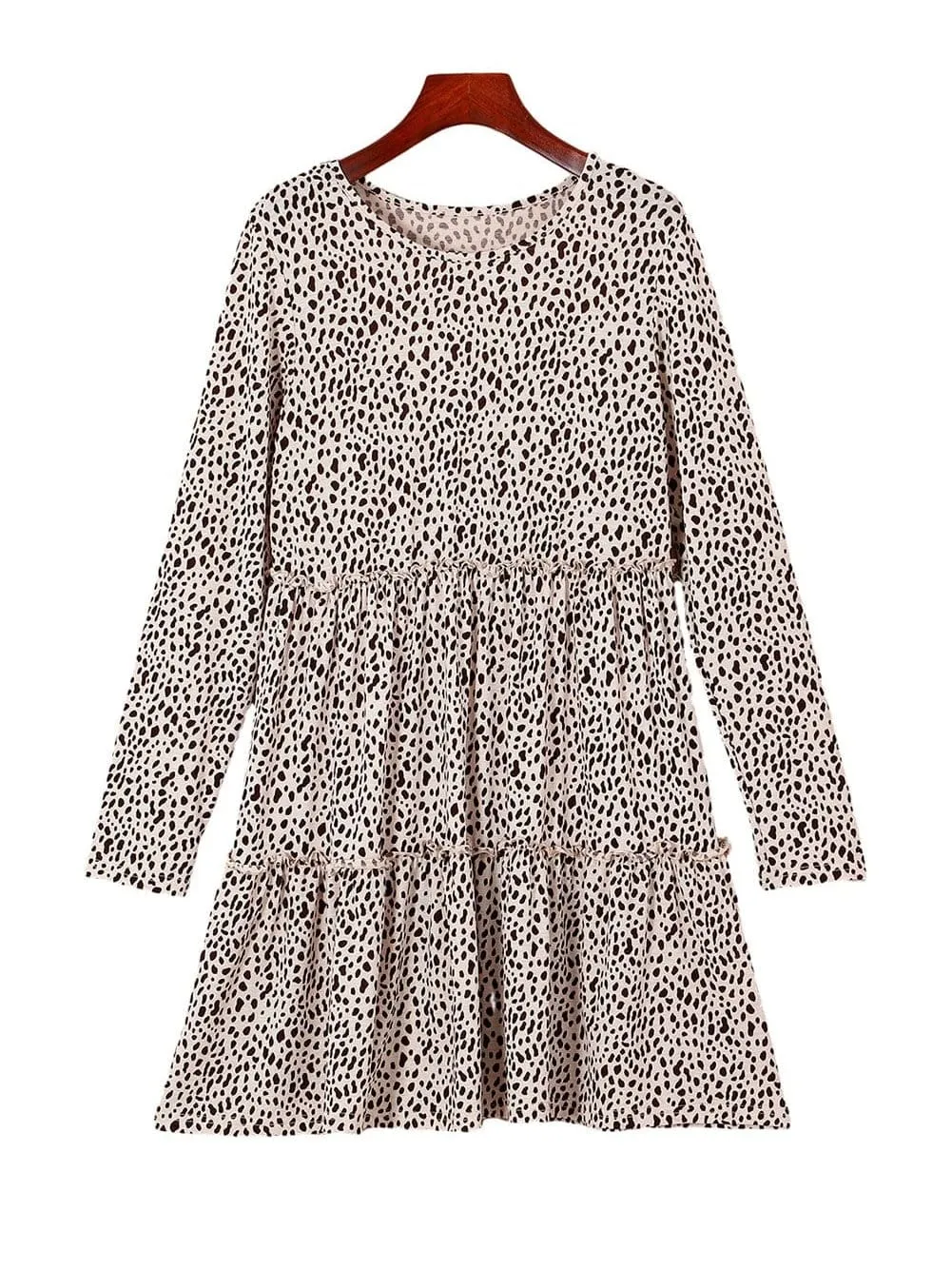 Casual Long Sleeve Floral Dress