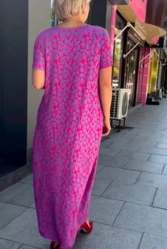 Chloe - Bold & Breezy Leopard Print Dress 