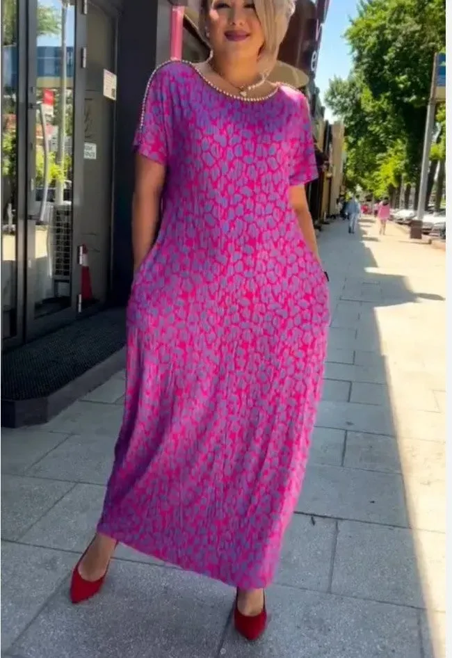Chloe - Bold & Breezy Leopard Print Dress 