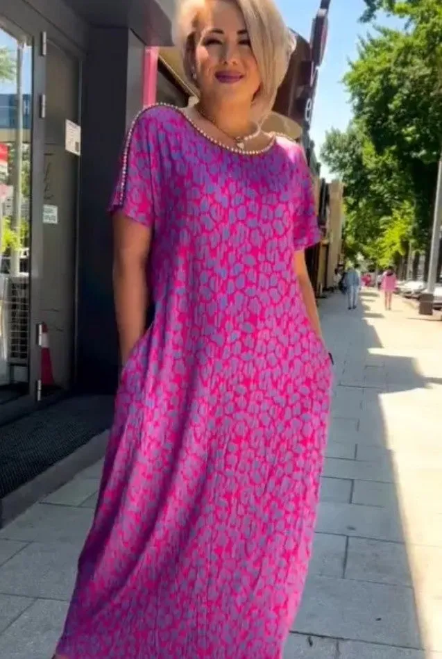 Chloe - Bold & Breezy Leopard Print Dress 