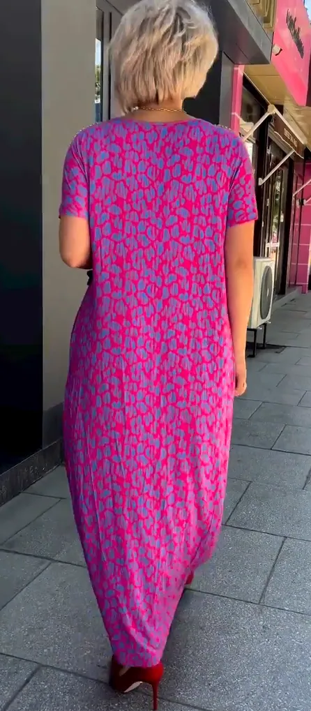 Chloe - Bold & Breezy Leopard Print Dress 