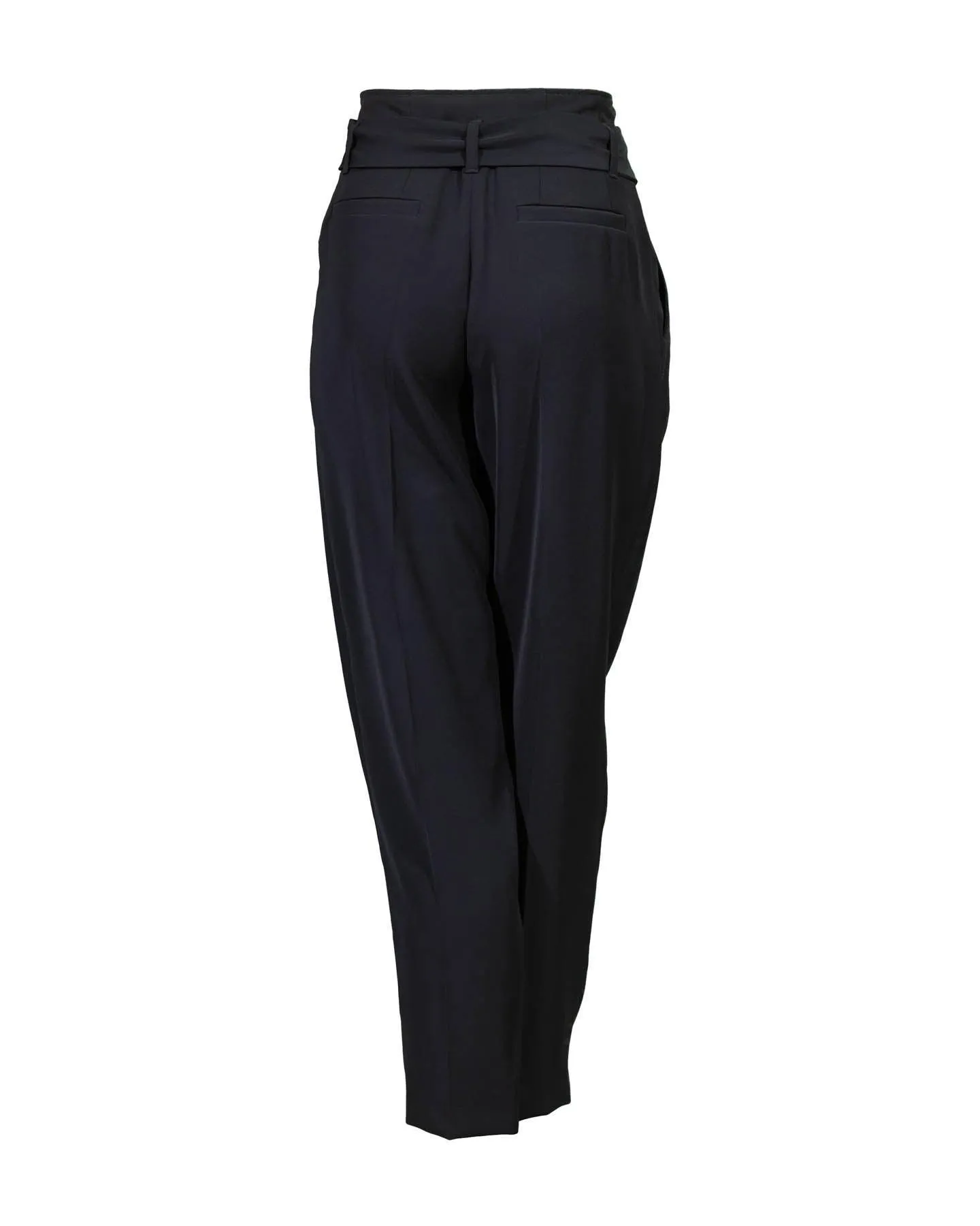 Crepe Tie Belt Pants