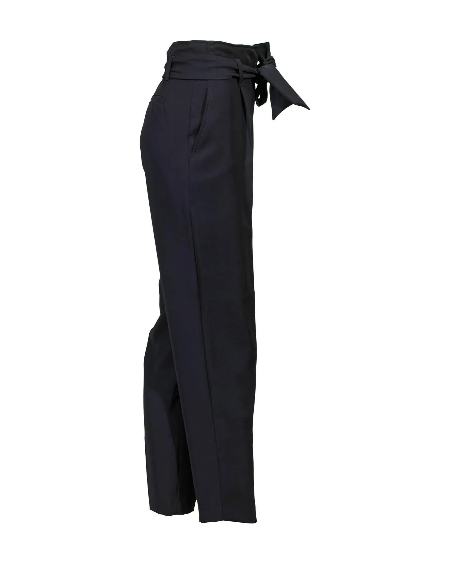 Crepe Tie Belt Pants