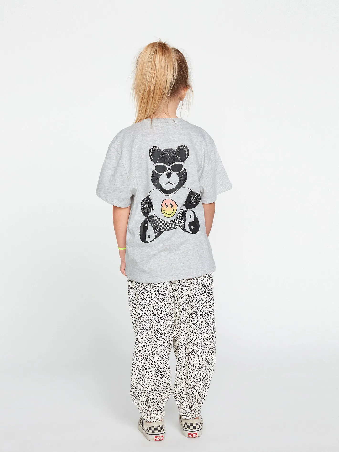 Girls Truly Stoked Boyfriend Short Sleeve Tee - Light Grey