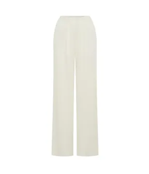 Giulia Pleated Pants in Ivory