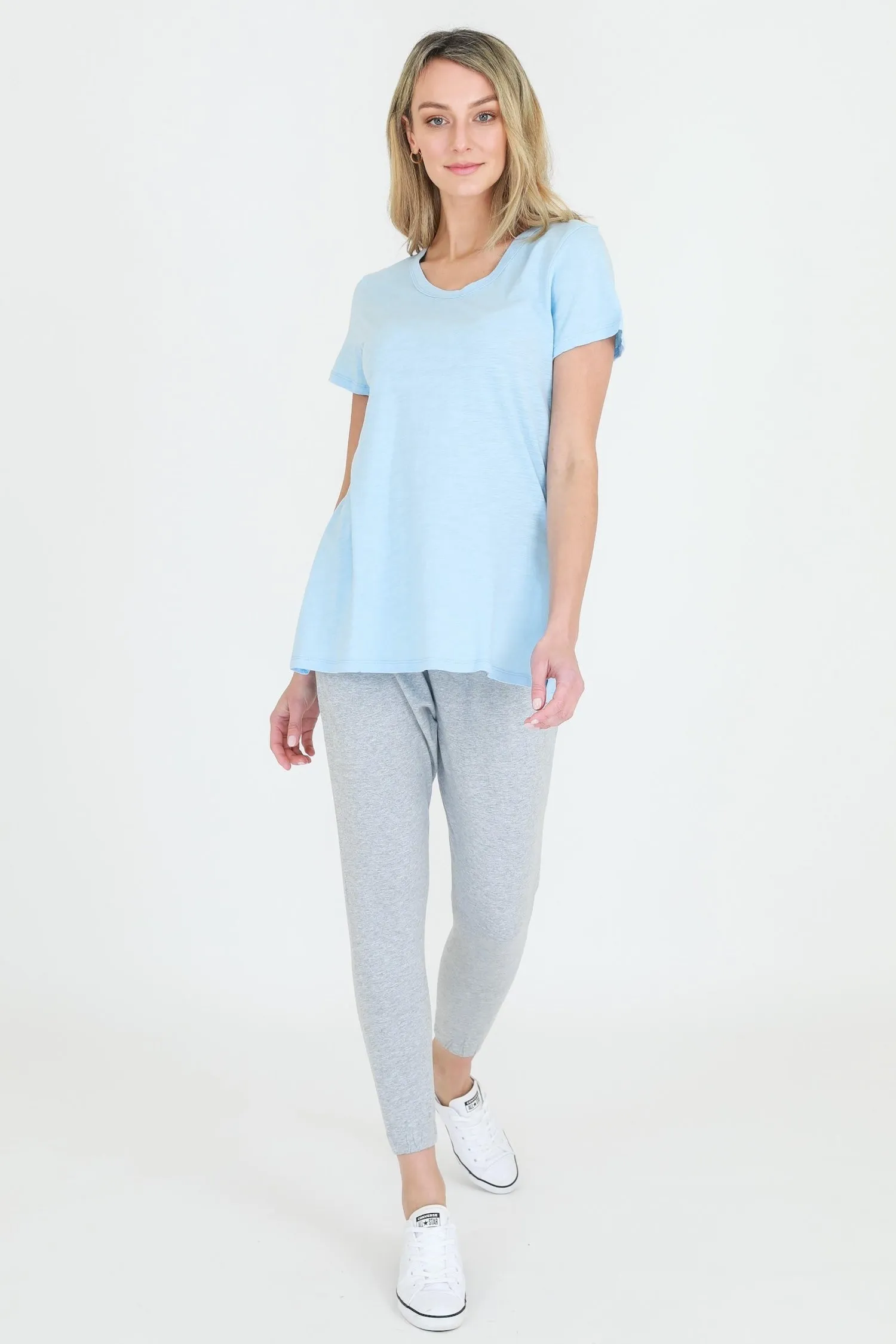 Jean Crew Neck T Shirt