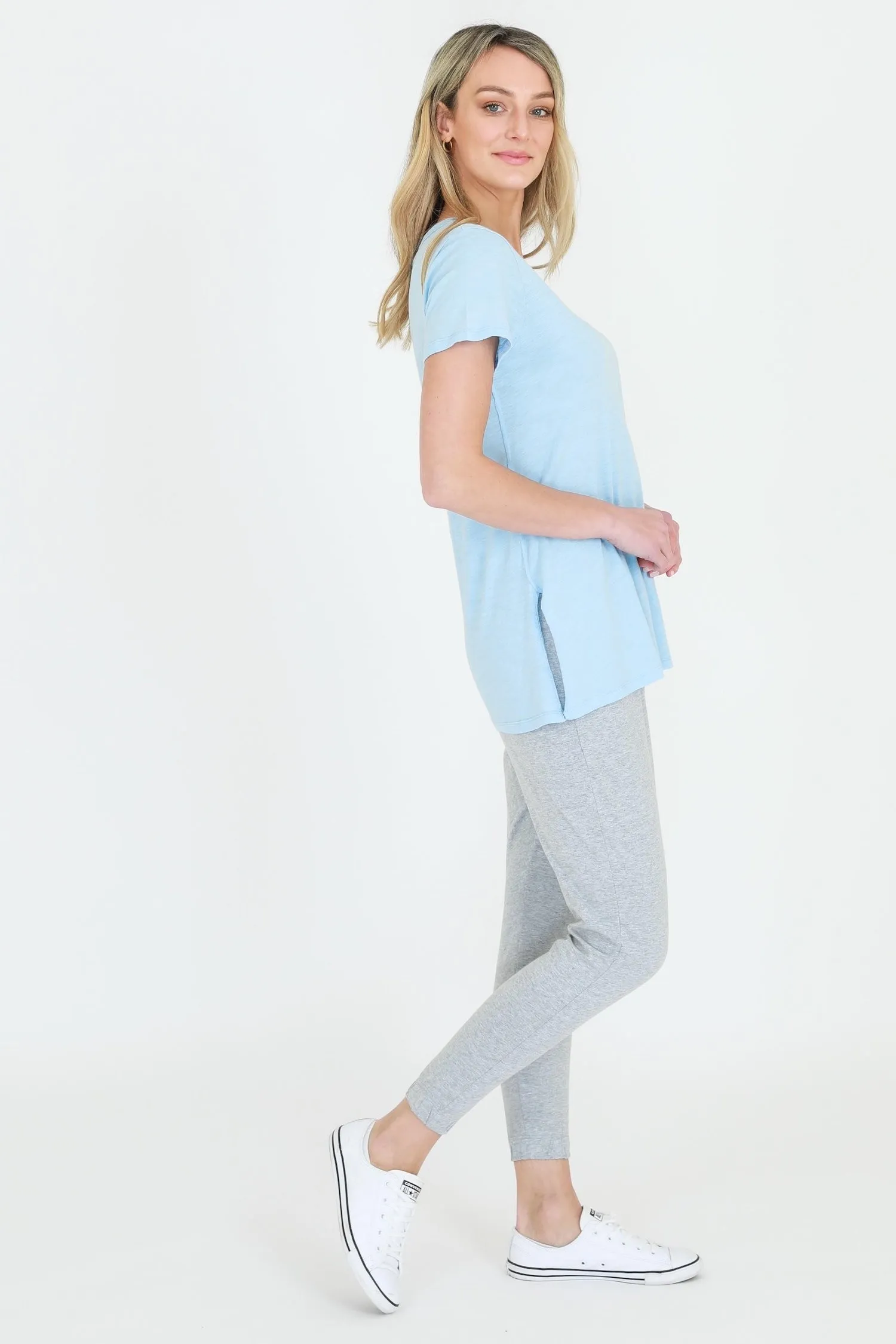 Jean Crew Neck T Shirt