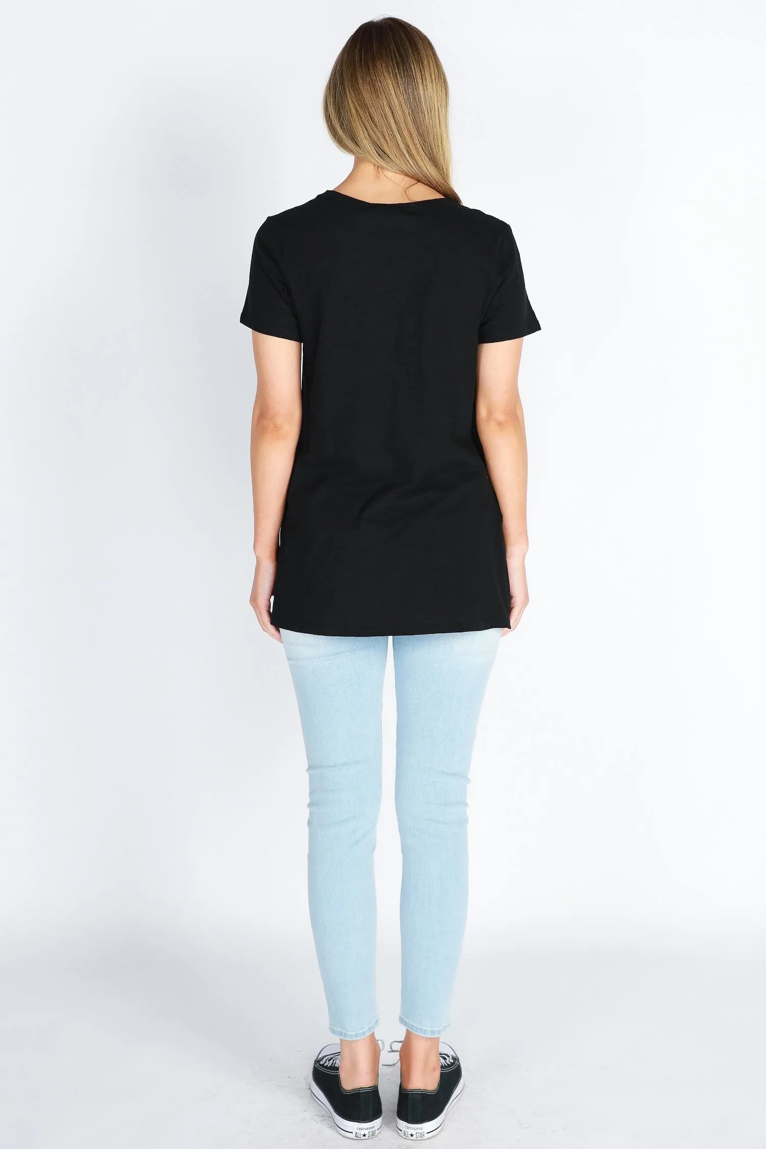 Jean Crew Neck T Shirt