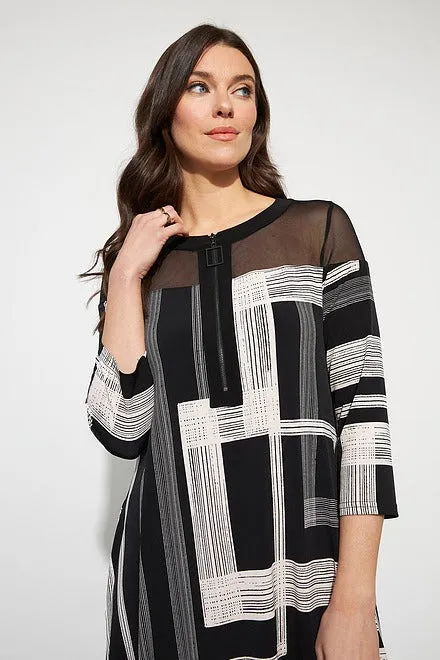 JOSEPH RIBKOFF 223008 Sheer A-line Dress