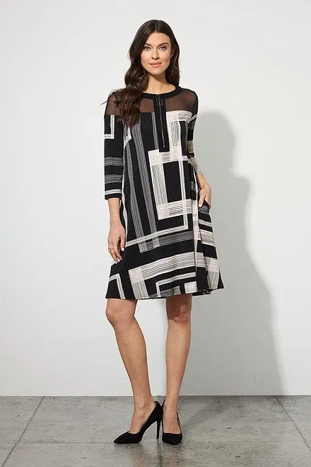 JOSEPH RIBKOFF 223008 Sheer A-line Dress
