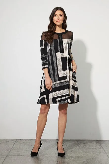 JOSEPH RIBKOFF 223008 Sheer A-line Dress