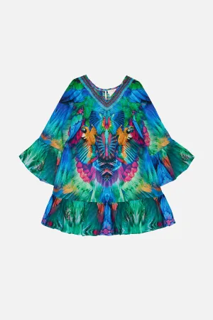 KIDS A-LINE GATHERED DRESS 12-14 AGE OF ASTERIA