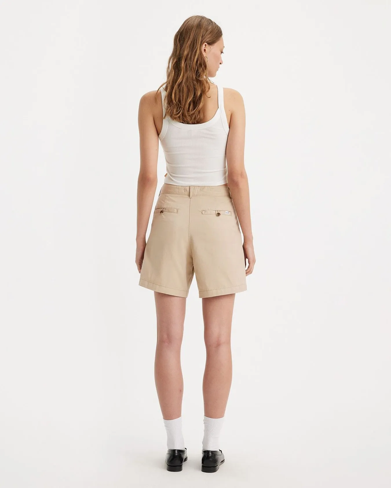 Levi's® Womens Pleated Trouser Short - Safari