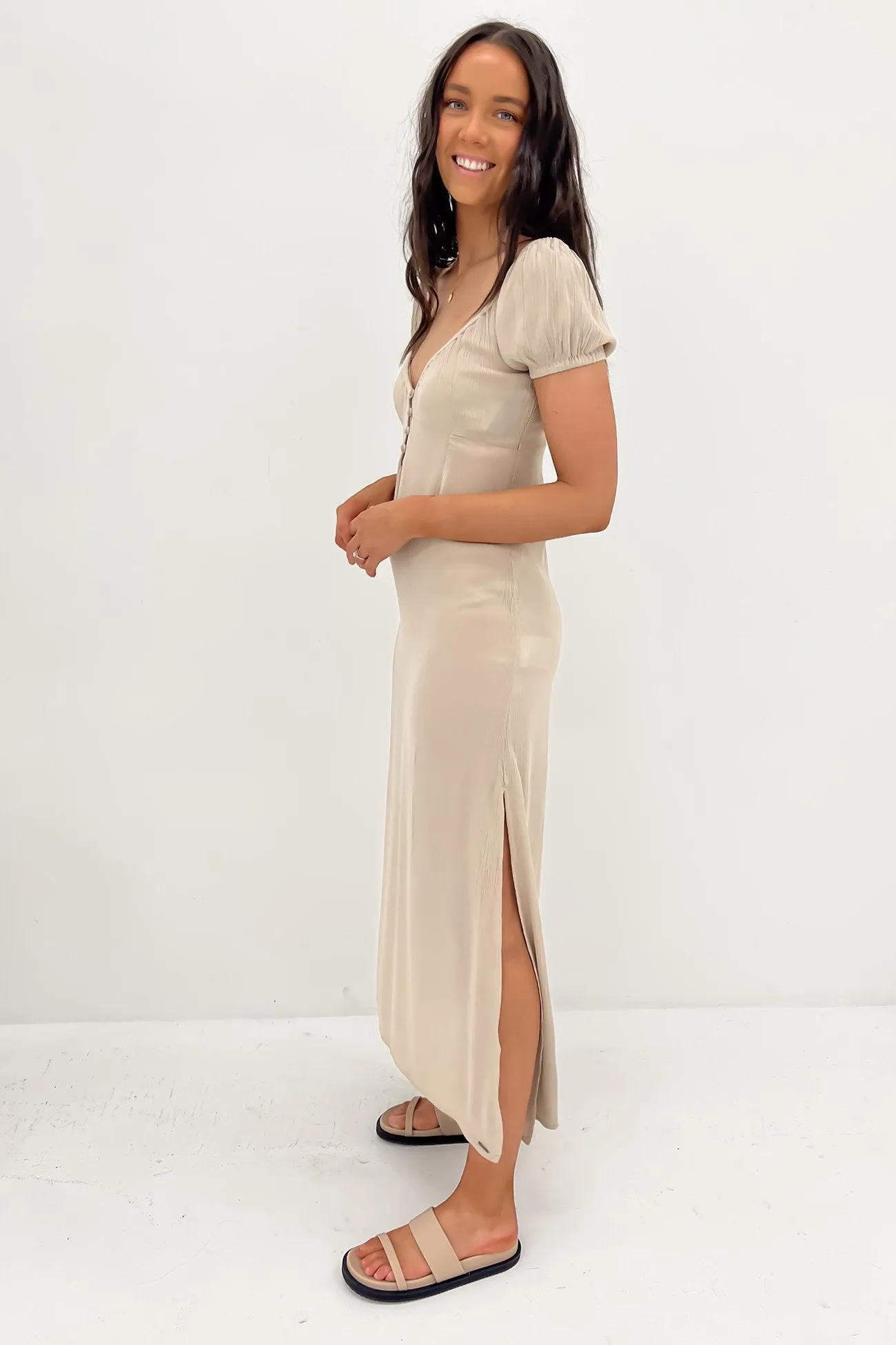 Moonblast Maxi Dress Taupe