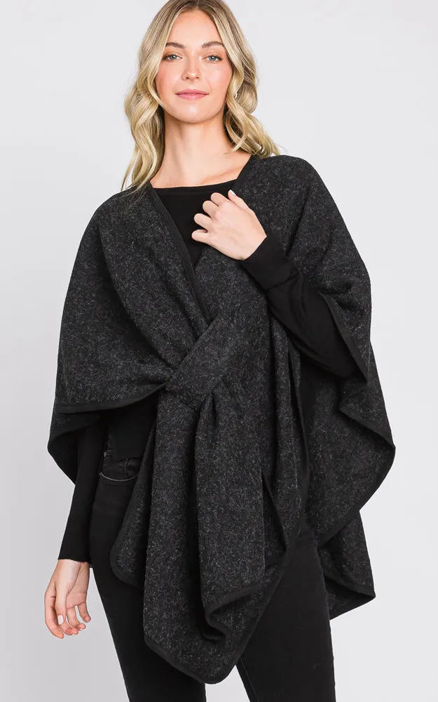 MS0338 Solid Color Interlocking Wrap Cover Up