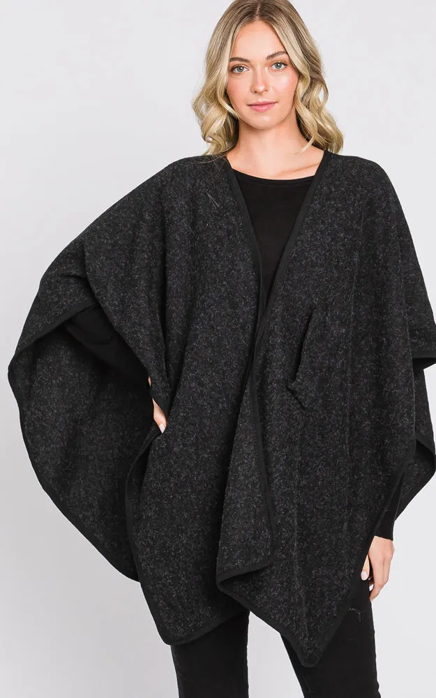 MS0338 Solid Color Interlocking Wrap Cover Up