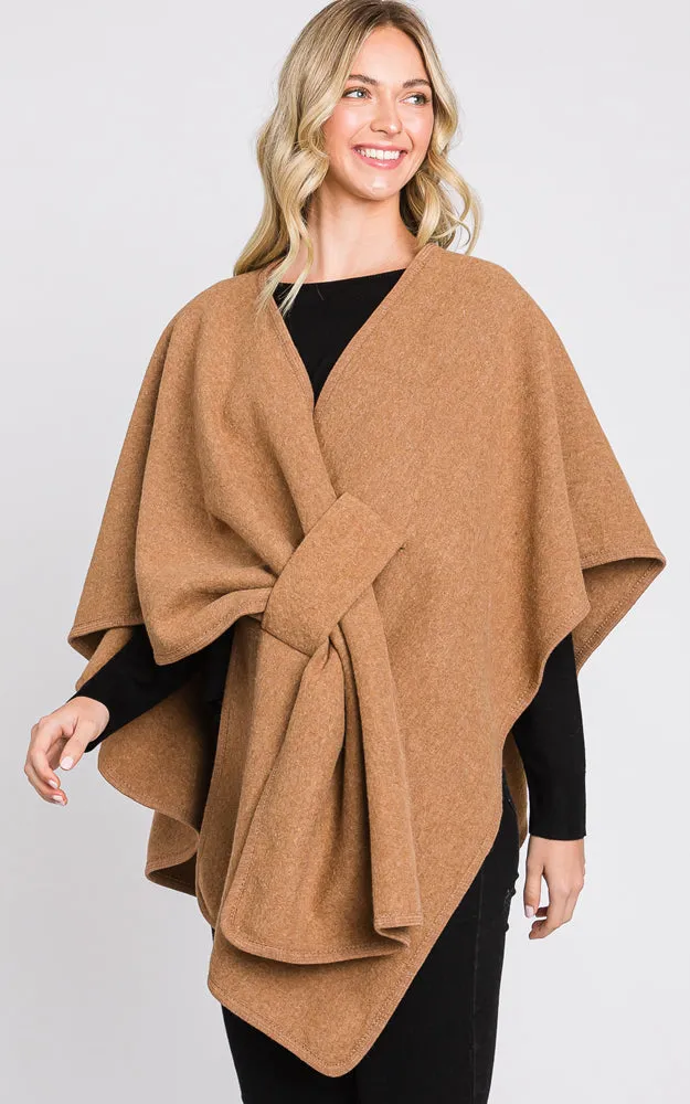 MS0338 Solid Color Interlocking Wrap Cover Up