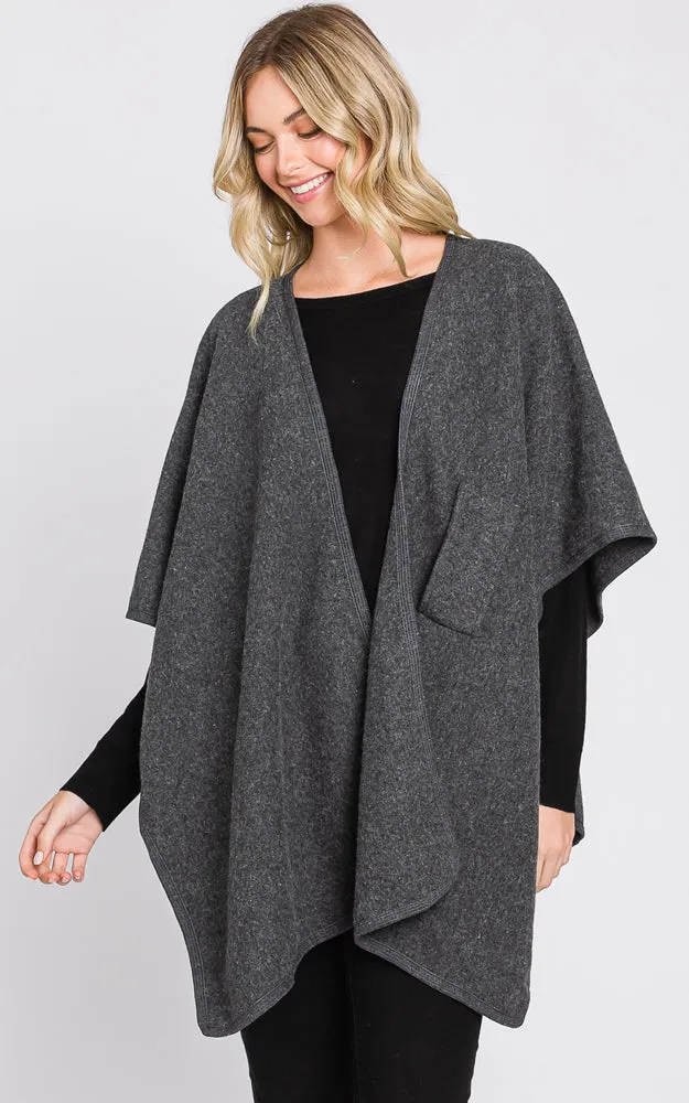 MS0338 Solid Color Interlocking Wrap Cover Up