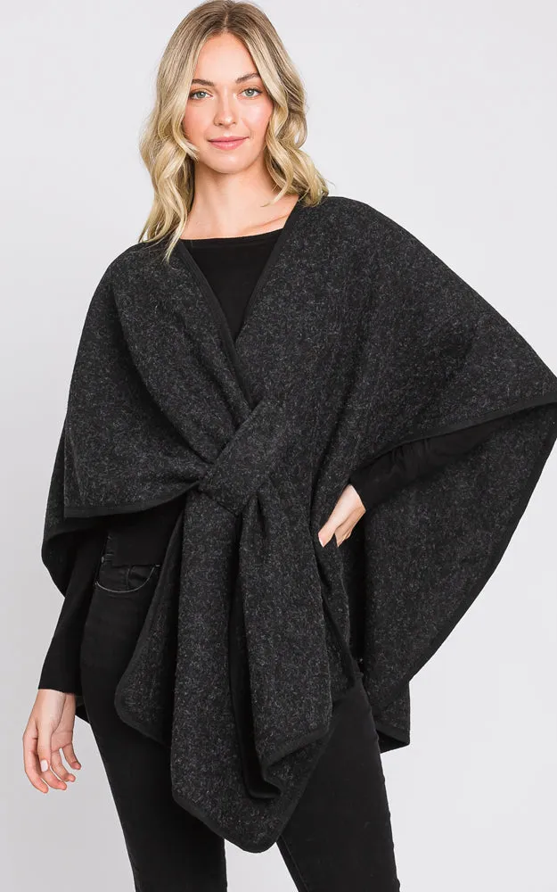 MS0338 Solid Color Interlocking Wrap Cover Up