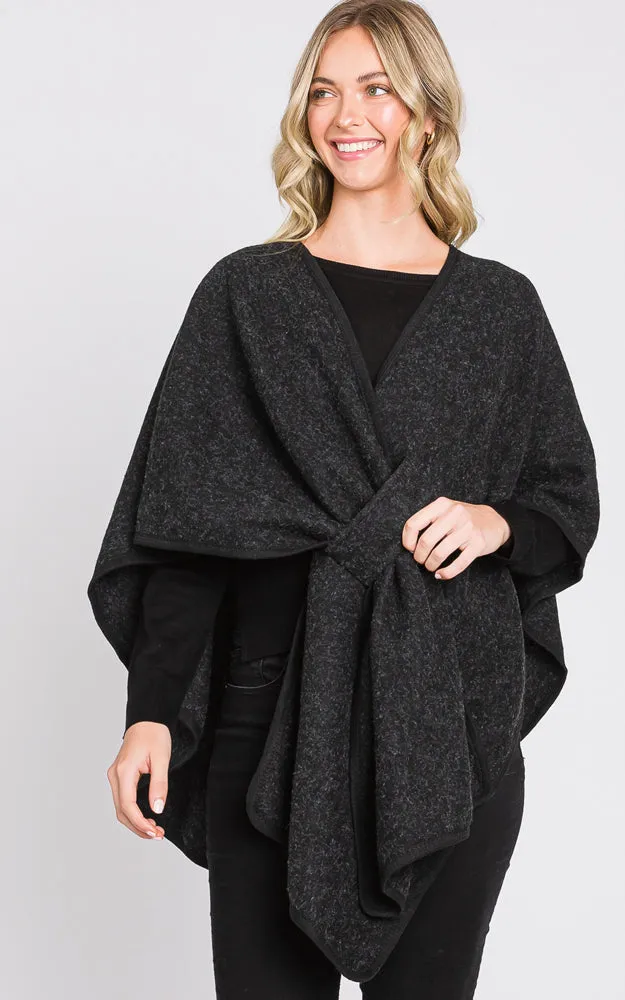 MS0338 Solid Color Interlocking Wrap Cover Up