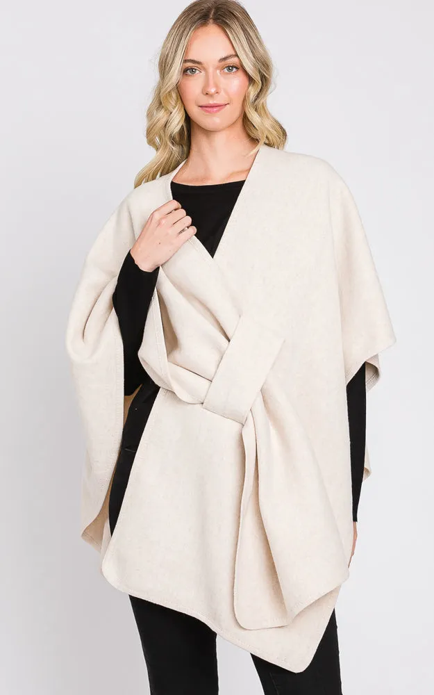 MS0338 Solid Color Interlocking Wrap Cover Up
