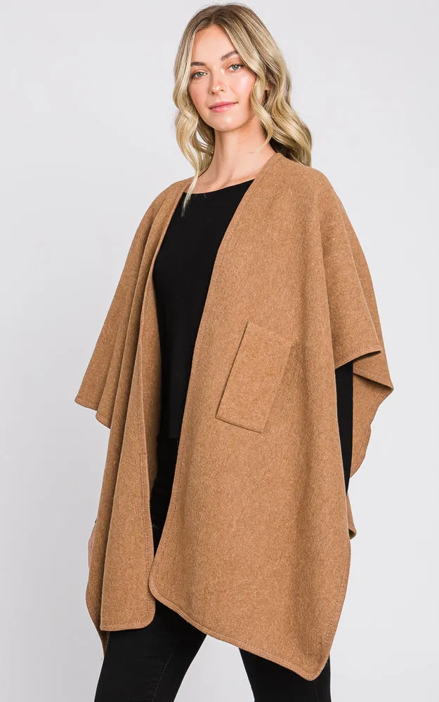 MS0338 Solid Color Interlocking Wrap Cover Up