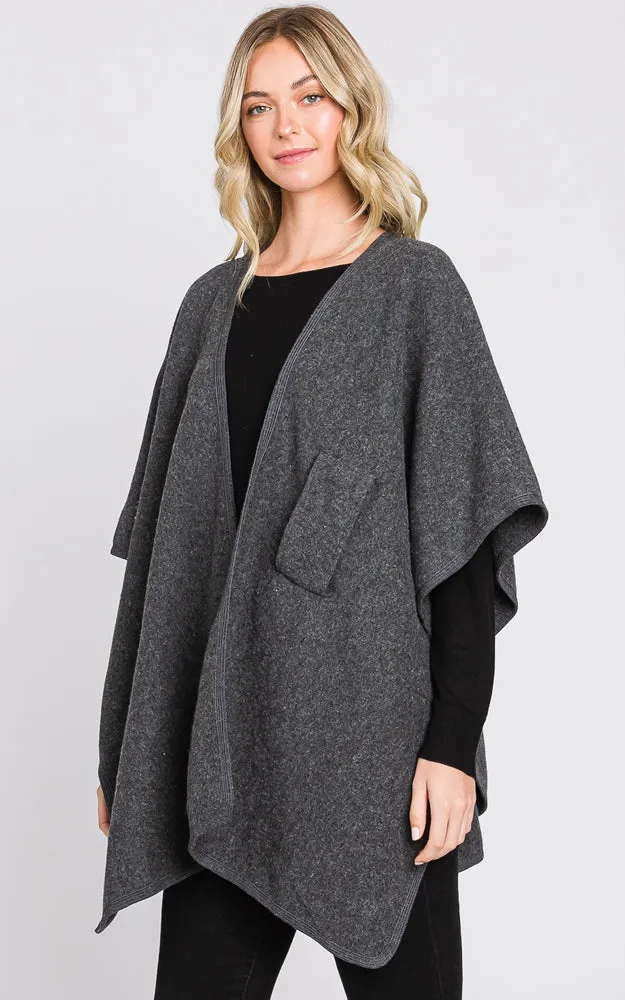 MS0338 Solid Color Interlocking Wrap Cover Up