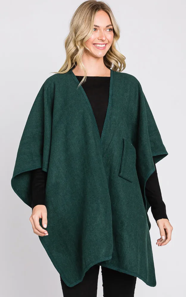 MS0338 Solid Color Interlocking Wrap Cover Up