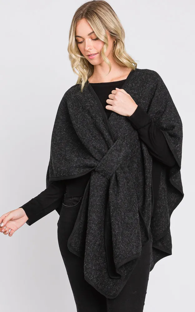 MS0338 Solid Color Interlocking Wrap Cover Up