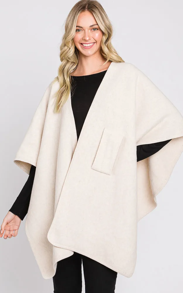 MS0338 Solid Color Interlocking Wrap Cover Up