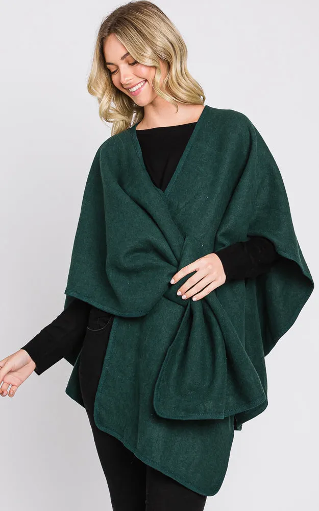 MS0338 Solid Color Interlocking Wrap Cover Up