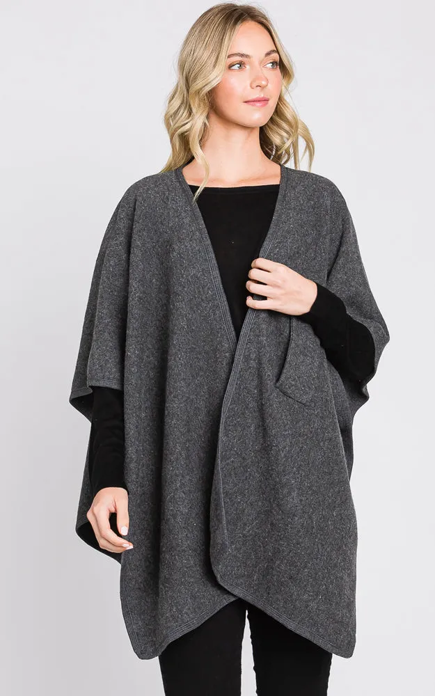 MS0338 Solid Color Interlocking Wrap Cover Up