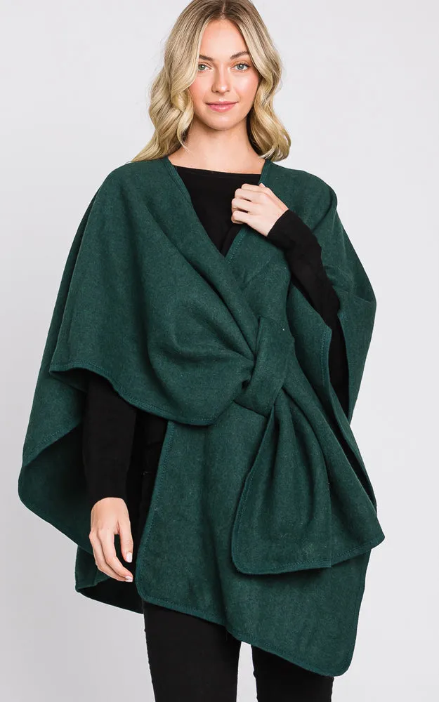 MS0338 Solid Color Interlocking Wrap Cover Up