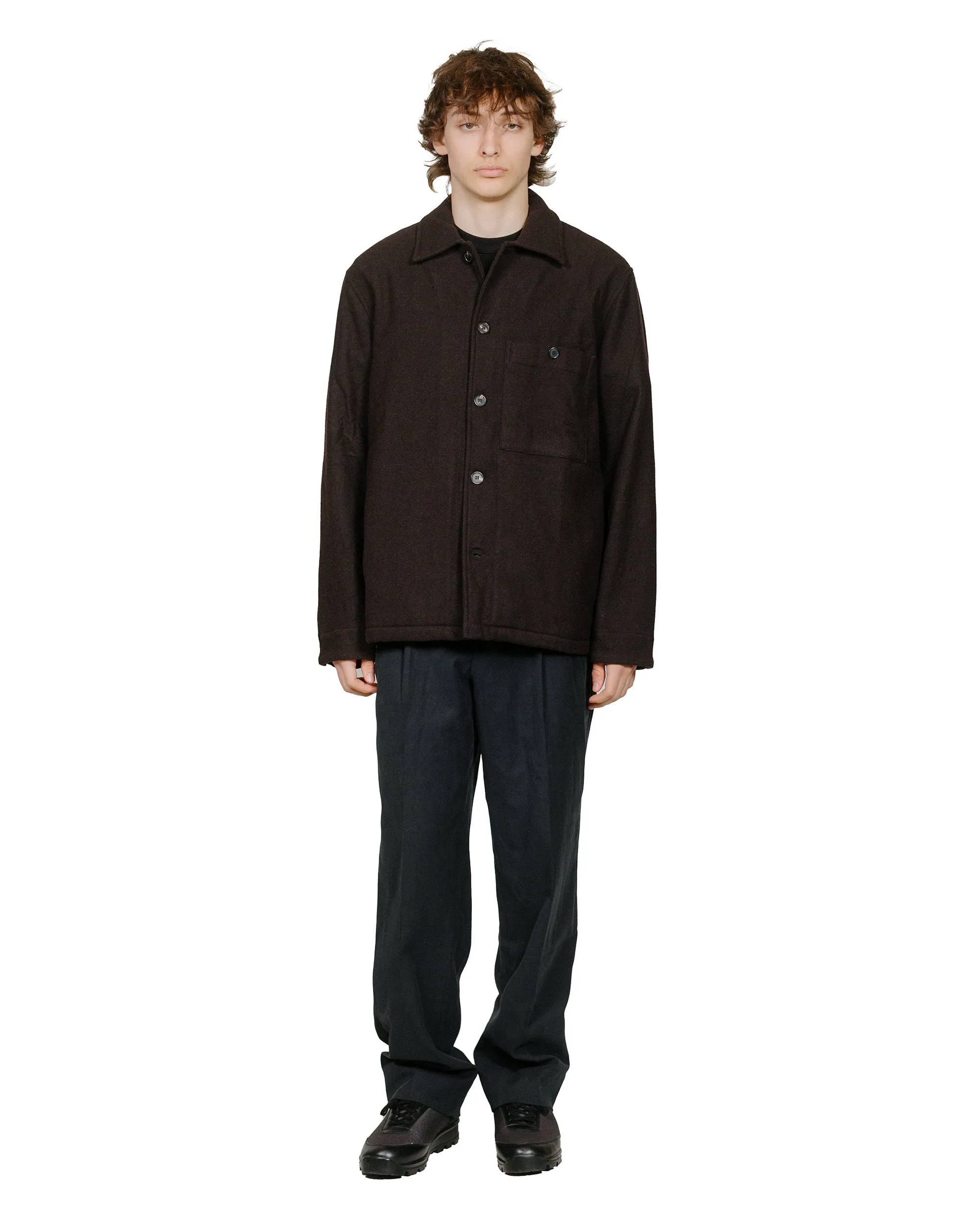 Norse Projects Benn Relaxed Cotton Wool Twill Pleated Trouser Black
