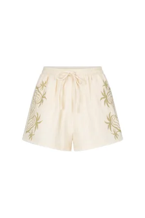 PALM HORIZON SHORT - CREAM