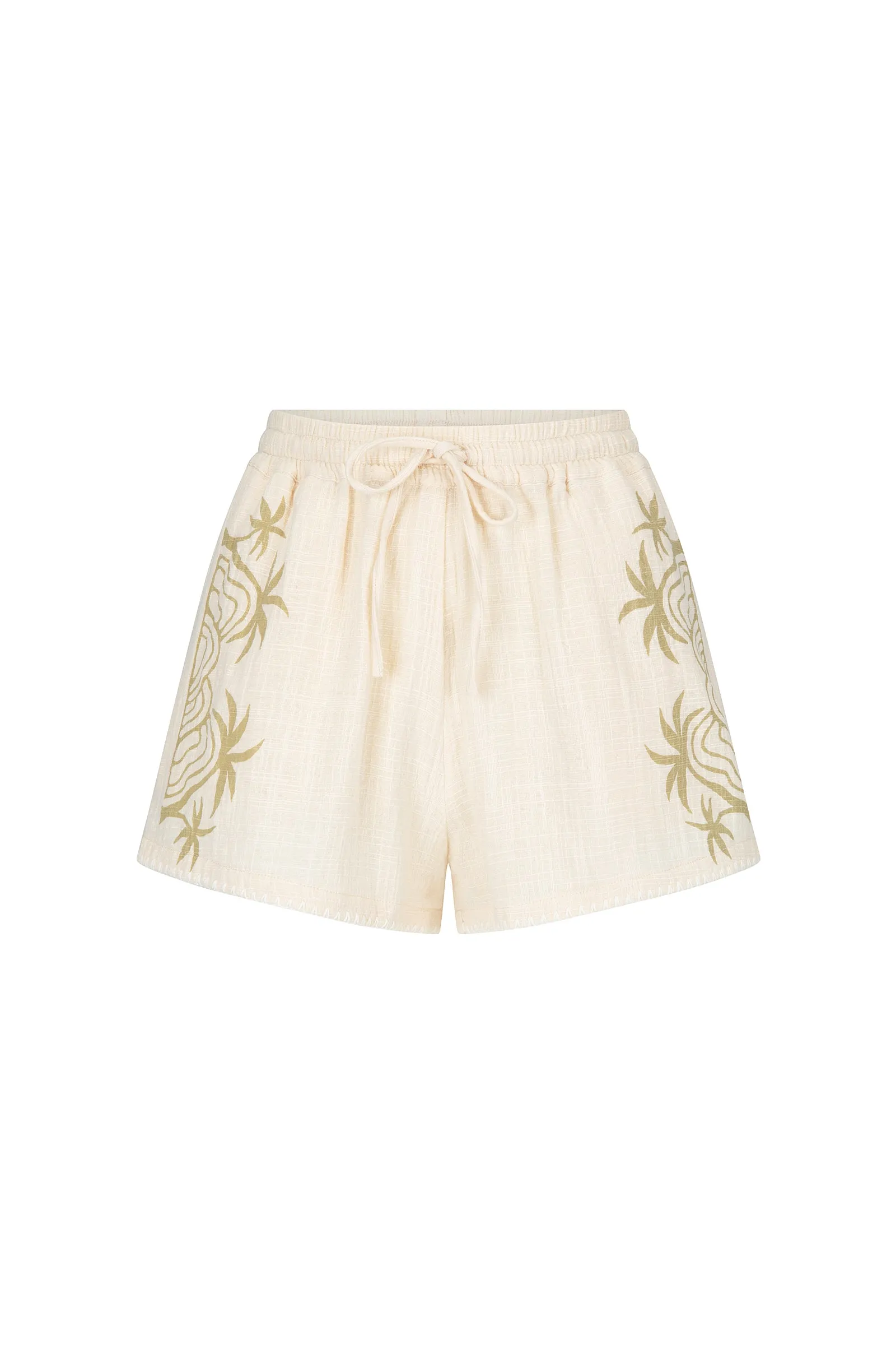 PALM HORIZON SHORT - CREAM