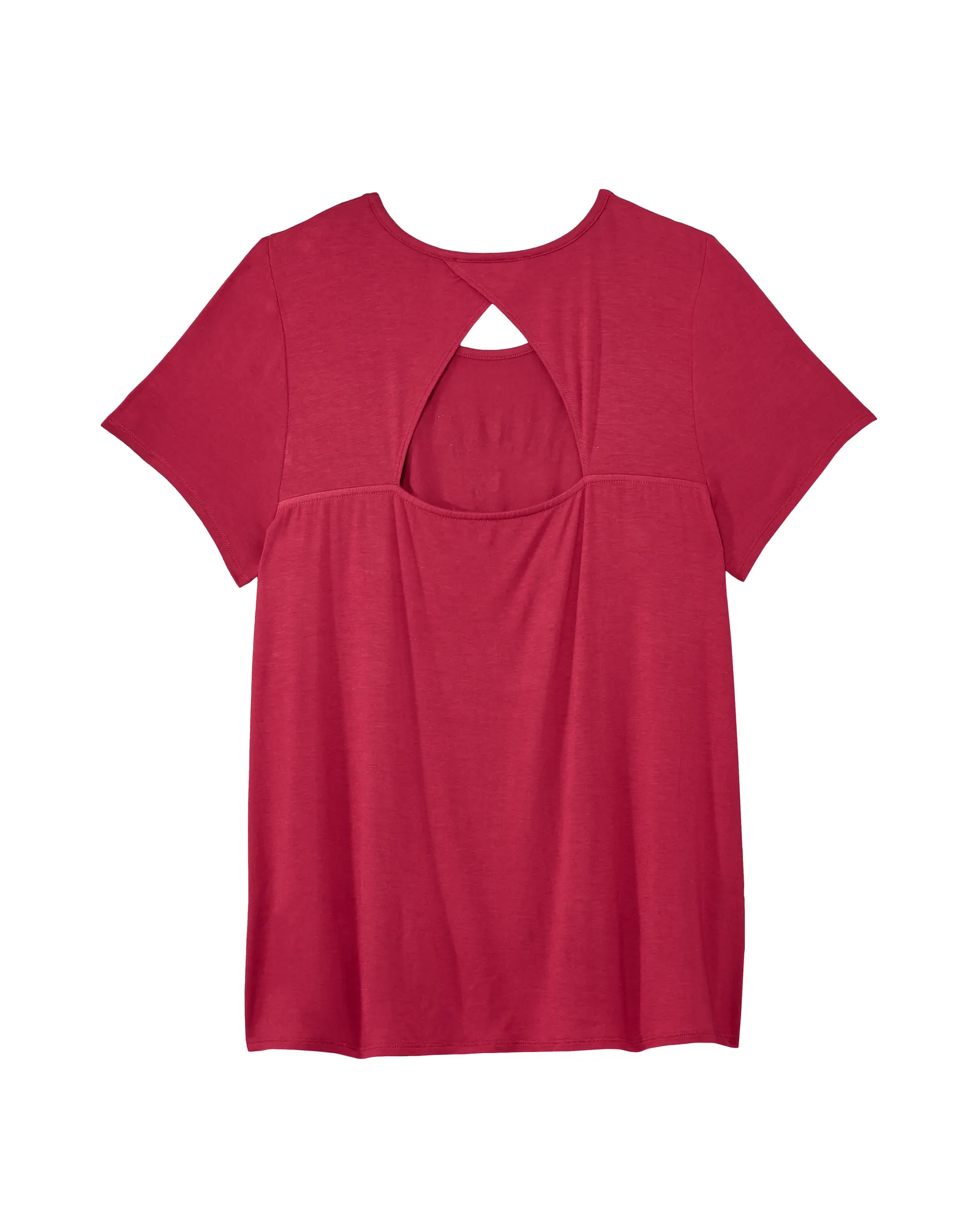 Protea Tee with Keyhole Back | Red / White