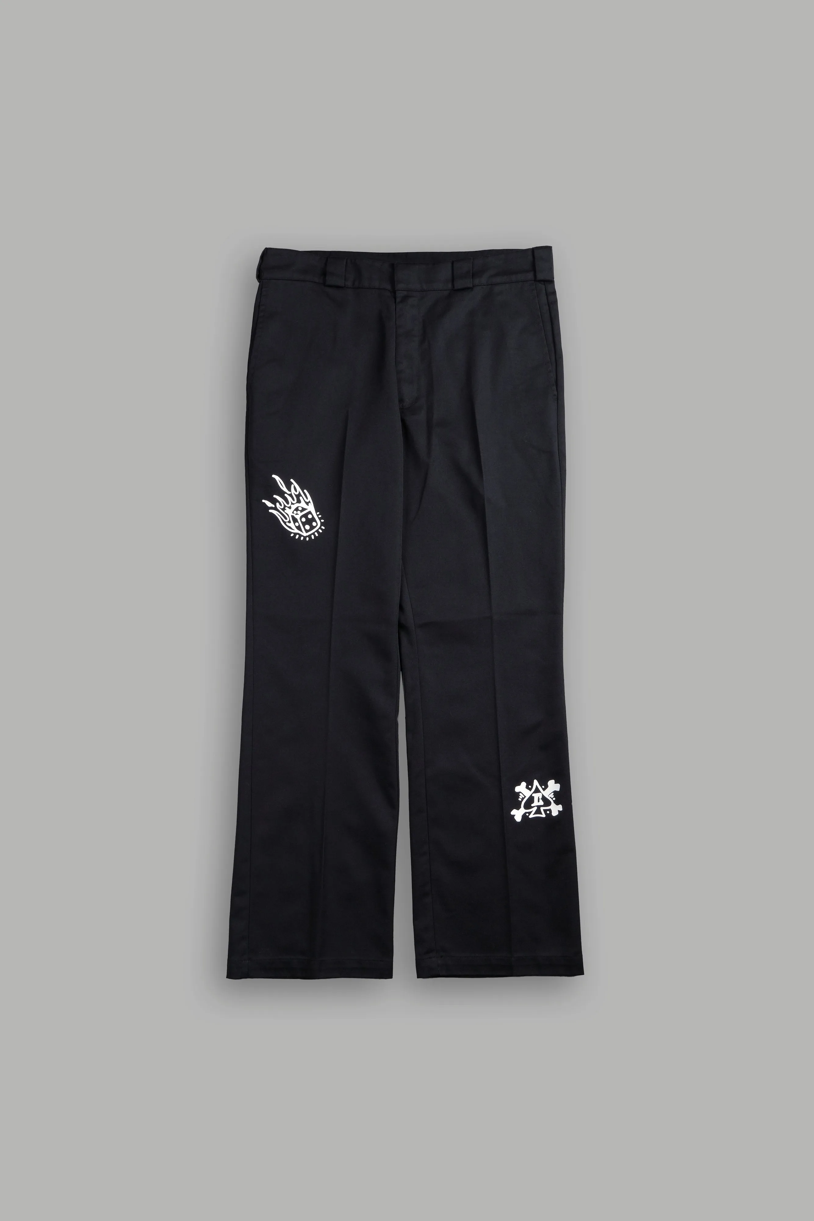 Roses While We're Here Rickies Pants in Black